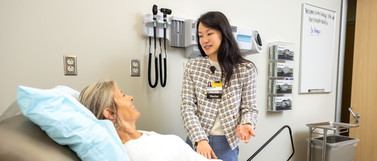 Doctor speaking to a patient